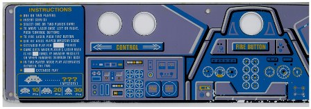 The Invaders control panel overlay scan, left